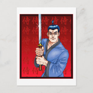Samurai Guy Postcard