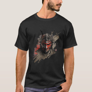 Samurai Helmet Warrior Bushido Oni Mask Japanese C T-Shirt