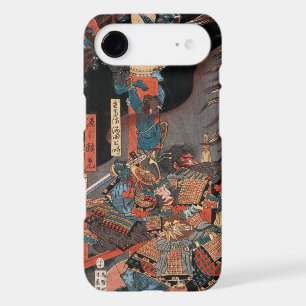 Samurai Héros Yorimitsu : Art de gravure sur bois