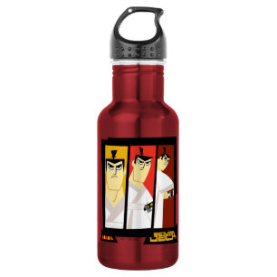 Samurai Jack Character Tri-Panel Futuristic Frame 532 Ml Water Bottle
