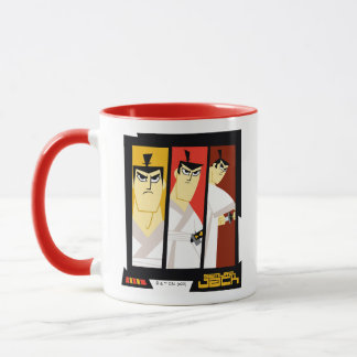 Samurai Jack Character Tri-Panel Futuristic Frame Mug