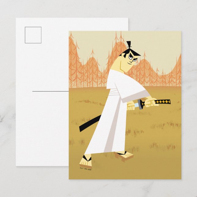 Samurai Jack Drawing Sword Postcard (Front/Back)