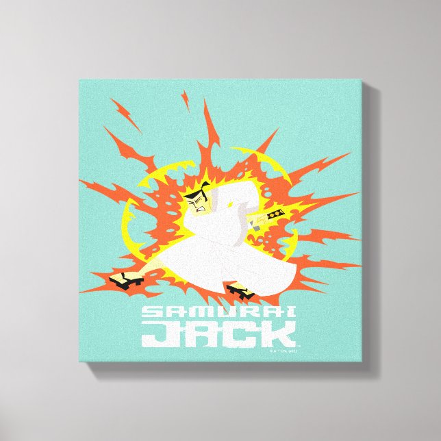 Samurai Jack Energy Graphic Canvas Print (Front)