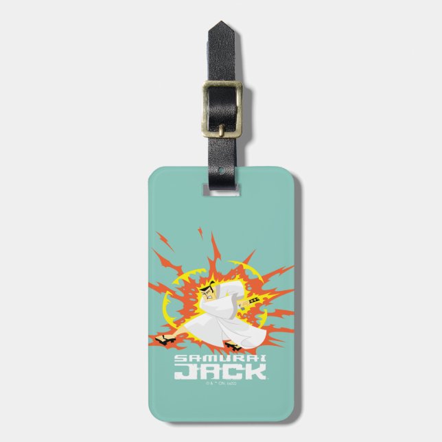 Samurai Jack Energy Graphic Luggage Tag (Front Vertical)