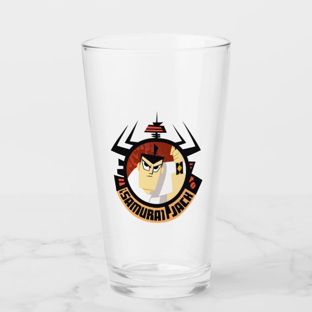 Samurai Jack In Aku Futuristic Frame Glass (Front)