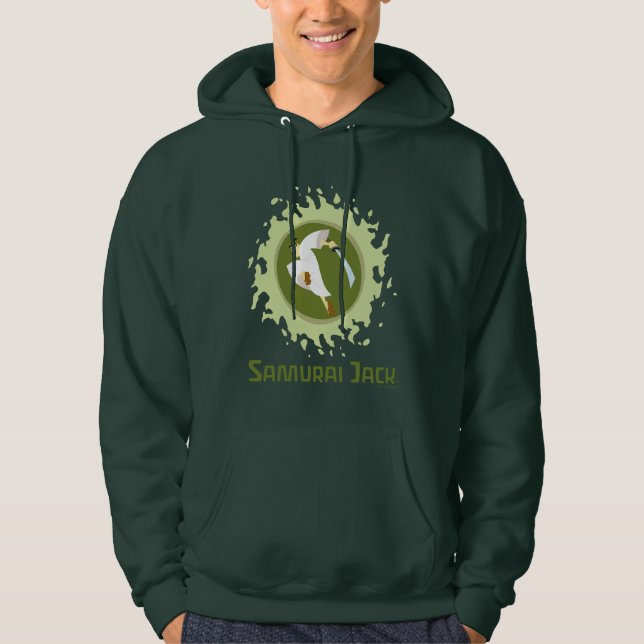 Samurai Jack Leaping Graphic Hoodie (Front)