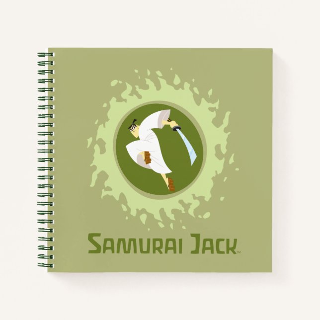 Samurai Jack Leaping Graphic Notebook (Front)