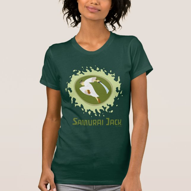 Samurai Jack Leaping Graphic T-Shirt (Front)