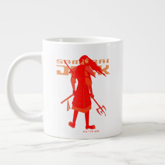 Samurai Jack Red Warrior Graphic Large Coffee Mug