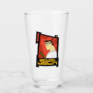 Samurai Jack Smiling Futuristic Frame Graphic Glass