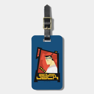 Samurai Jack Smiling Futuristic Frame Graphic Luggage Tag