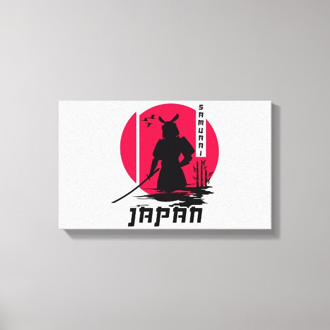 Samurai Japan Ninja Canvas Print (Front)