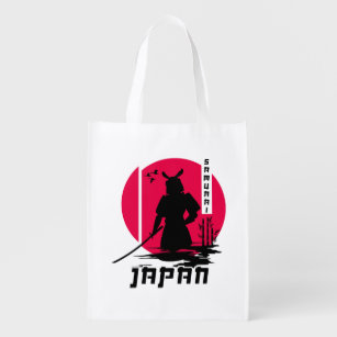Samurai Japan Ninja Reusable Grocery Bag