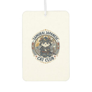 Samurai Japanese Cat POD Vector Art - Samurai Japa Air Freshener