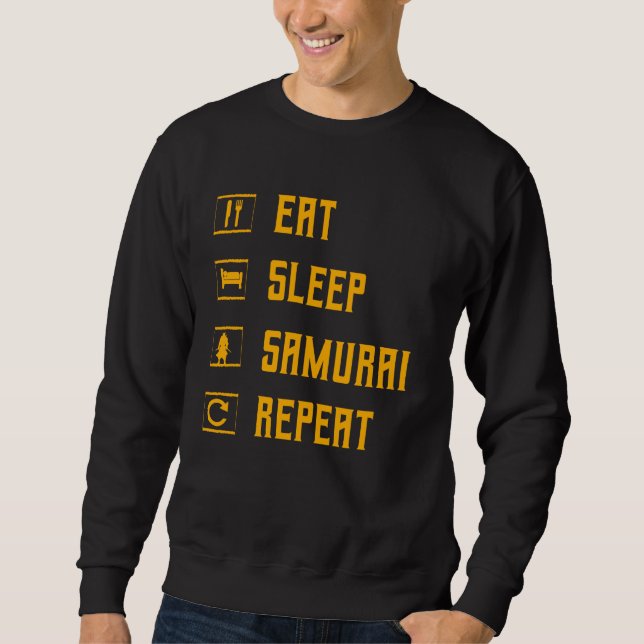 Samurai Japanese Warrior Vintage Sweatshirt (Front)