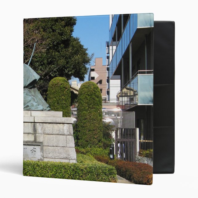 Samurai Kamakura Gongoro Kagemasa Kabuki Statue Binder (Front/Inside)
