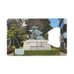 Samurai Kamakura Gongoro Kagemasa Kabuki Statue Credit Card Bottle Opener