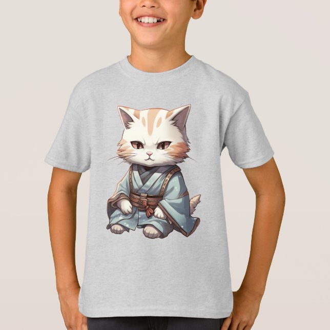 Samurai Kitten T-Shirt (Front)