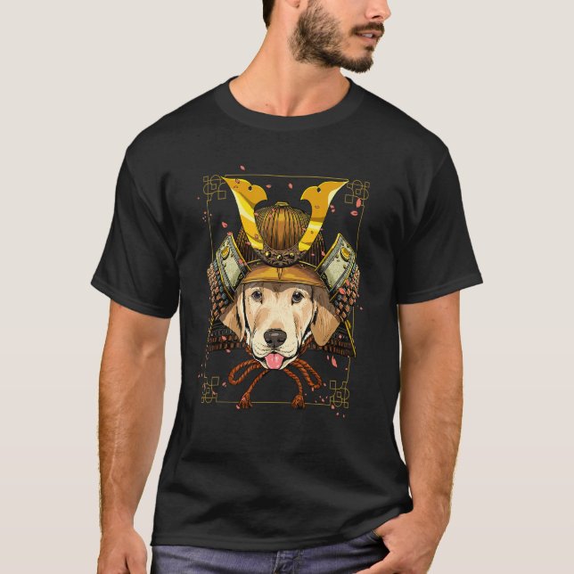 Samurai Labrador Retriever Dog Pet Japanese Warrio T-Shirt (Front)