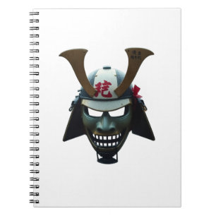 Samurai mask notebook