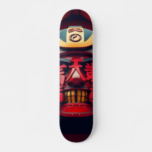 Samurai mask skateboard