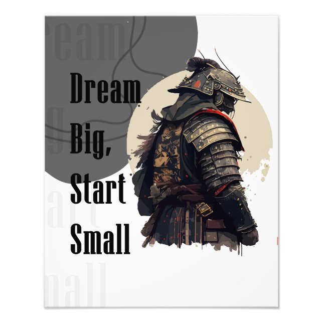 Samurai motivational poster (Front)