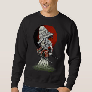 Samurai Mushroom With Sword At Sunset Sweatshirt