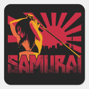 Samurai Nine Square Sticker