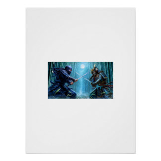 Samurai Ninja Poster