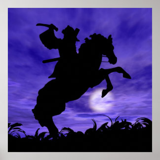 Samurai on Horse Poster