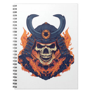 Samurai Oni Skull Notebook