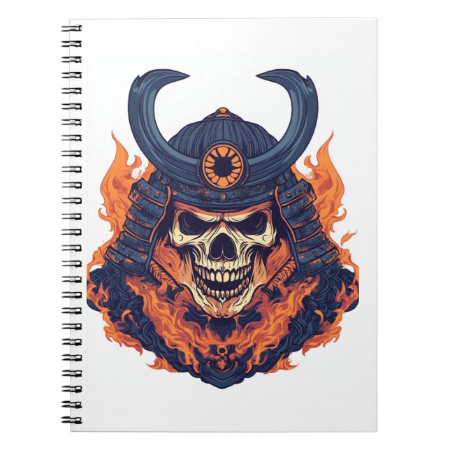 Samurai Oni Skull Notebook (Front)