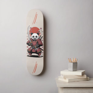 Samurai Panda Bear warrior Skateboard