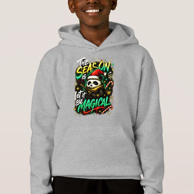 Samurai Panda Boys' Hoodie Cool Edgy Christmas gft (Devant)