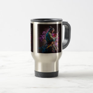 Samurai Peinture Voyage / Mug de navette, 15 oz
