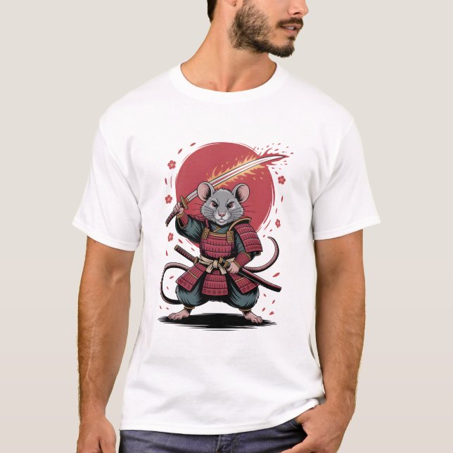 Samurai Rat Men's T-Shirts (Devant)