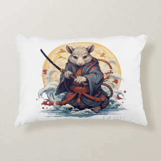 Samurai Rat Throw Pillows