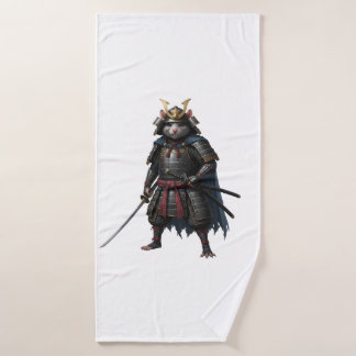  Samurai Rat warrior  Bath Towel