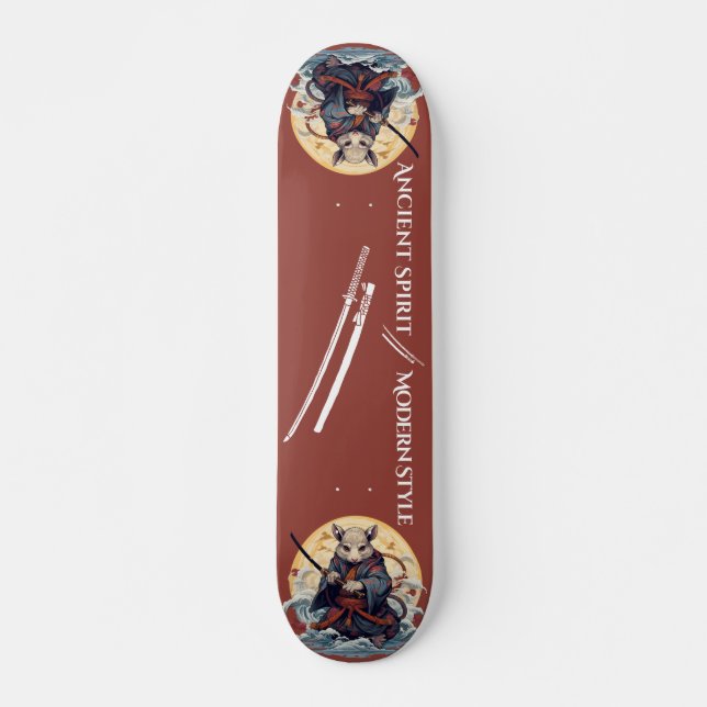 Samurai rat warrior Skateboard (Front)
