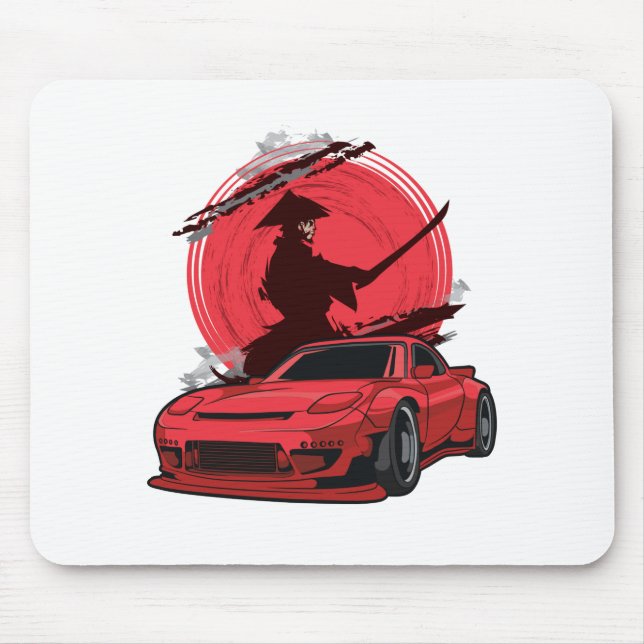 Samurai RX7 Japanese Car Mouse Pad (Front)