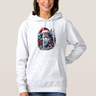 Samurai Santa Warrior Christmas Art Gift  Hoodie