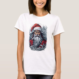 Samurai Santa Warrior Christmas Art Gift  T-Shirt