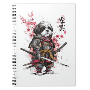 Samurai Shih Tzu � Epic Warrior Dog Notebook