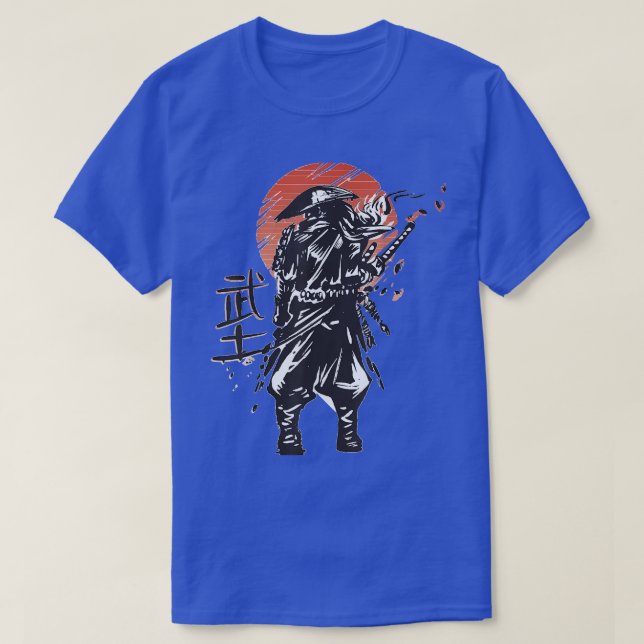 Samurai Shirt Sword Fighter Japanese Martial Arts  (Design Front)