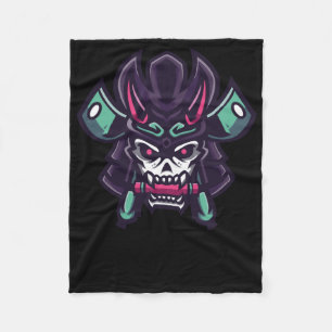 Samurai Shogun Sticker  Fleece Blanket