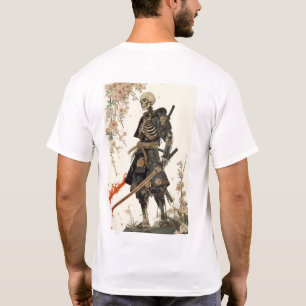Samurai Skeleton in Traditional Japanese Armour T- T-Shirt