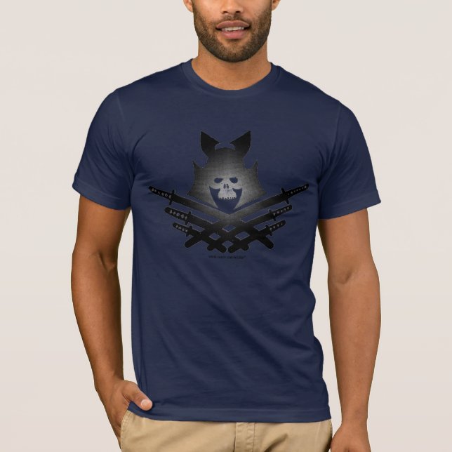 Samurai skull cool t-shirt design (Front)