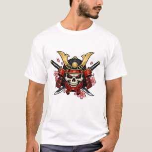 Samurai Skull Warrior Design – Japanese Katana T-Shirt