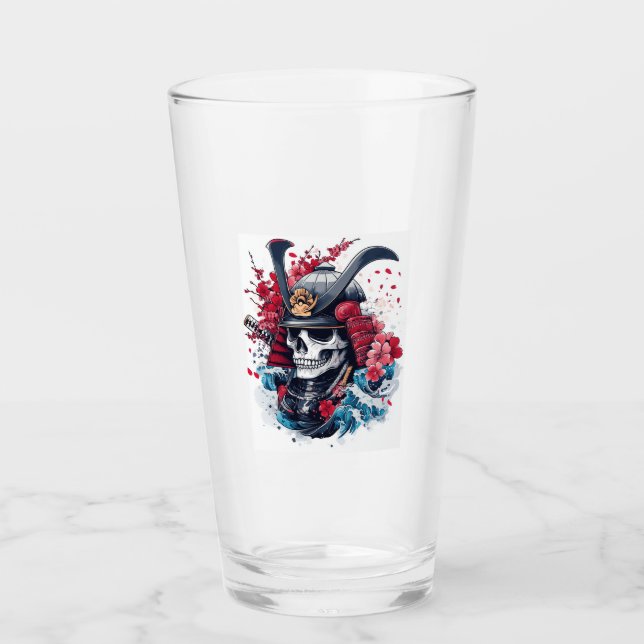 Samurai Skull Warrior Glass (Front)
