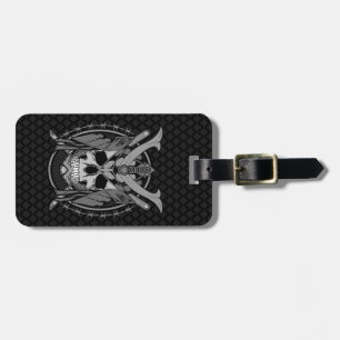 Samurai Skull Warrior Luggage Tag